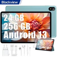 Blackview Tab 18 Tablette Tactile 11.97 pouces Android 13 2.4G+5G Wifi, RAM 24 Go ROM 256 Go-SD 1 To 8800mAh Tablette PC - Vert