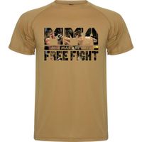 T-SHIRT MMA "COMBATTANTS FREE FIGHT" - TEE SHIRT SABLE SPORT THEME MIX MARTIAL ARTS - du S AU XXL