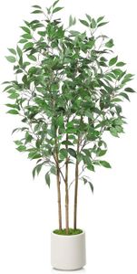 FLEUR ARTIFICIELLE Ficus Arbre Artificiel 150 cm Plante Artificielle 