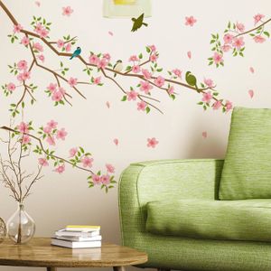 STICKERS Stickers muraux en fleurs de cerisier branche d'ar
