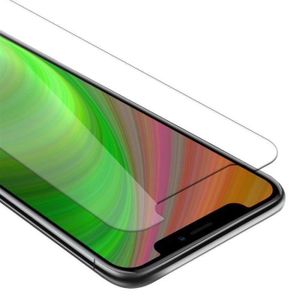 Mobigear GlassGuard - Coque Apple iPhone 11 Pro Max Coque arrière en Verre  trempé - Transparent / Noir 567185 