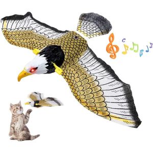 BALANÇOIRE Jouet pour chat - Jouet interactif pour chat avec oiseaux simulés - Aigle volant électrique - En forme d'argile
