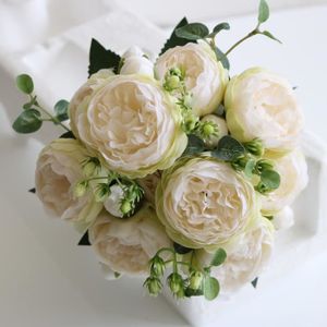 FLEUR ARTIFICIELLE Fleur artificielle,Roses artificielles pivoine en 