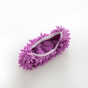 SERPILLIÈRE Balai serpillère espagnol,Pantoufles anti-poussière Chenille,10 pièces,chaussettes de pied,capuchons de - purple[E760]