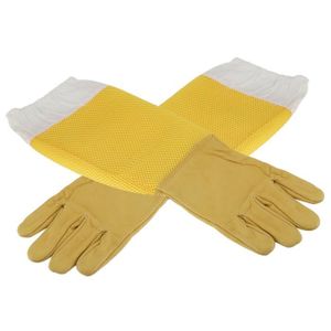 PACK DE DÉMARRAGE Cikonielf gants de protection Gants d'apiculture Peau de mouton respirante Protection à manches longues Équipement d'apiculteur