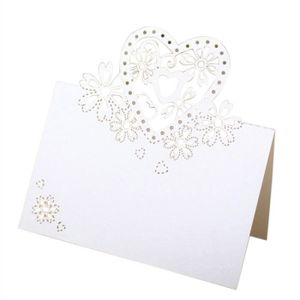 TRIXES Papillon Mariage Nom table Placement Cartes Pearlescent Cartes Blanches
