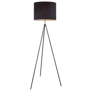 Lampadaire H/être Design Lampe sur pied tr/épied avec abat-jour en tissu haute qualit/é en rouge et tr/épied//structure en bois Applique faite main | H = 160/ cm