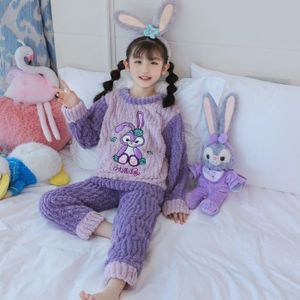 Ensemble pyjama polaire fille Pyjama 0-8 ans col dentelle pyjama d'hiver  épais et chaud 90 % coton Rose - Cdiscount Prêt-à-Porter