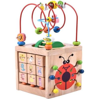 EliteMill Glissière à calcul pour enfants, école primaire, jeux éducatifs avec 100 perles colorées, en bois, règle à calcul, mathématiques, éducation, jouet pour enfants (1