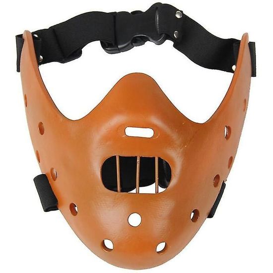 Masque Hannibal Horreur Effrayant Résine Silence Agneaux Mascarade Cosplay Halloween Chocolat