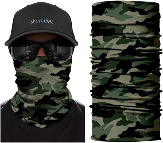 Bandane Colorate Bandana Multifonction Unisexe - Cache-Cou Élastique Sport - Protection UV & Vent - Cyclisme, Randonnée, Moto