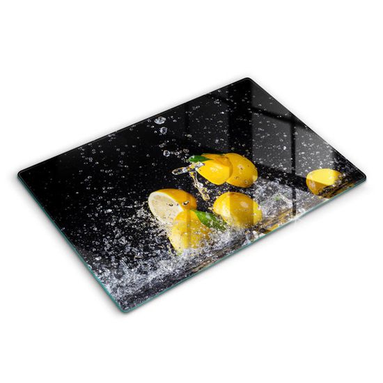 Grande Planche À Découper Rectangulaire En Verre Pour Plan De Travail