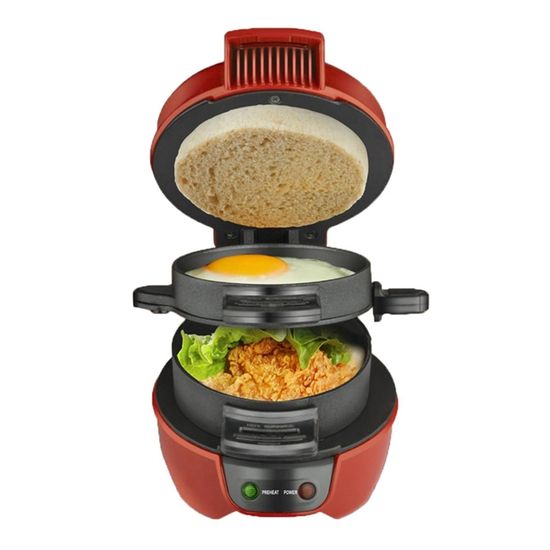 Presse à Hamburger électrique Grnlucja - Antiadhésive, 220V, Prise UE, Pour Burgers Et Steaks Maison
