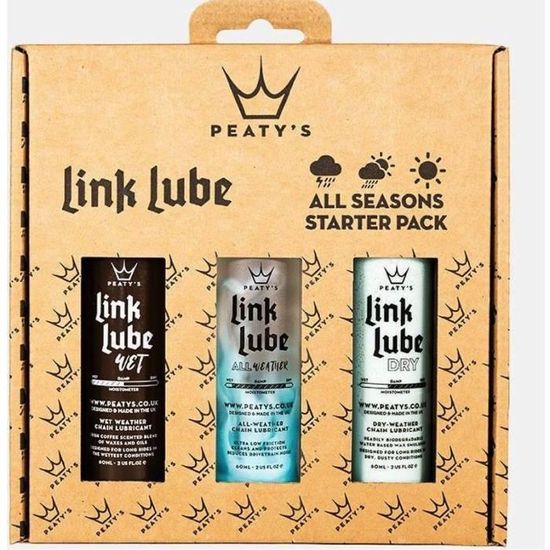 Huile De Chaîne Vélo Peaty's Link Lube Wet - 120 Ml - Pour Temps Humide, Toutes Vélos