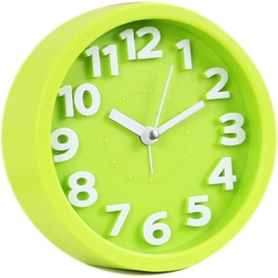 Réveil En Forme De Fraise Avec Veilleuse - Mouvement Quartz Silencieux, Alarme Double - Pour Enfants Et Personnes âgées