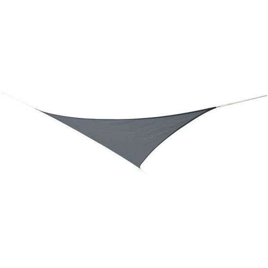 JARDILINE Voile ombrage triangulaire 5 m - Ardoise