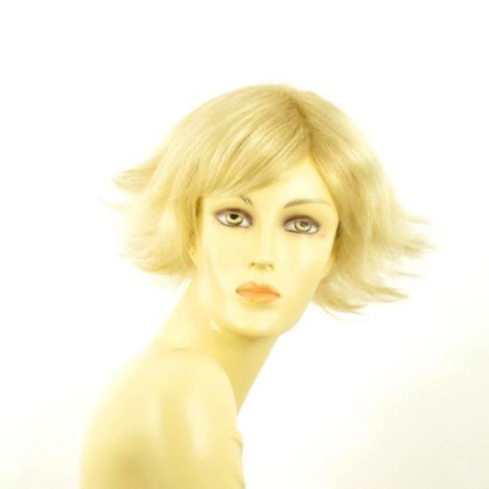 Perruque Courte Femme Florence - Blond Doré Méché, Synthétique, Avec étiquettes
