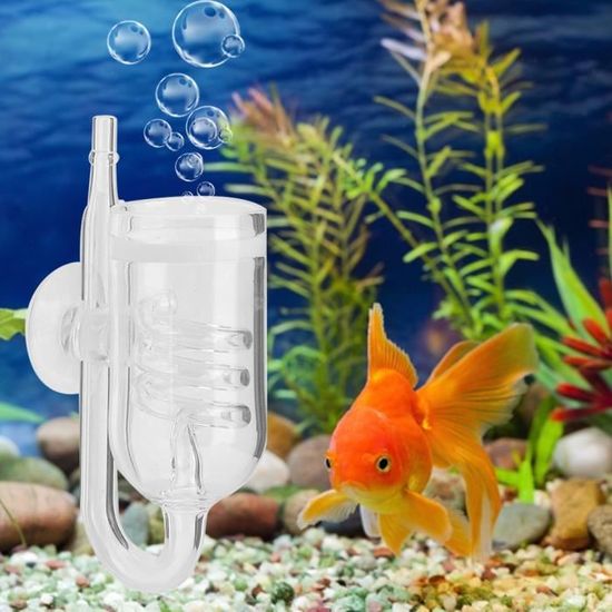 Aquarium Diffuseur Co2 en verre Tube en forme de U fixe pour plante engrais poisson HB058