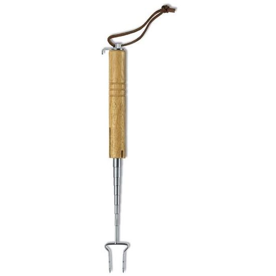 Lot De 2 Fourchettes Télescopiques Inox 20,5 à 65cm - Pour Barbecue, Toast, Fruits