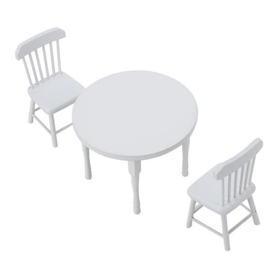 Maison De Poupées Noir & Gris Île Travail Table Moderne Miniature