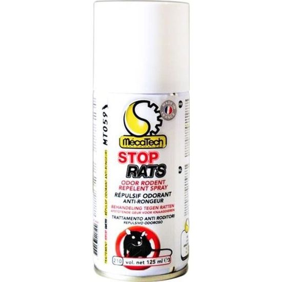 Bombe de répulsif antirongeur stop rats MécaTech MT059 125ml pour auto — free download