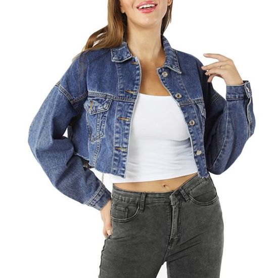 Veste en jean femme vintage 2025