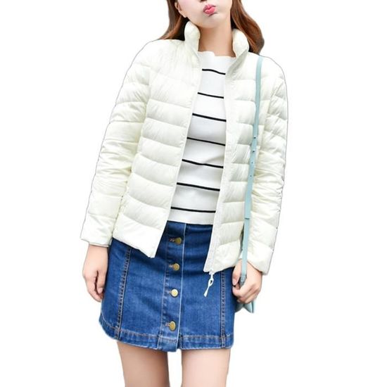 Doudoune Femme Légère Hiver - Veste Courte Matelassée, Imperméable, Pour Extérieur