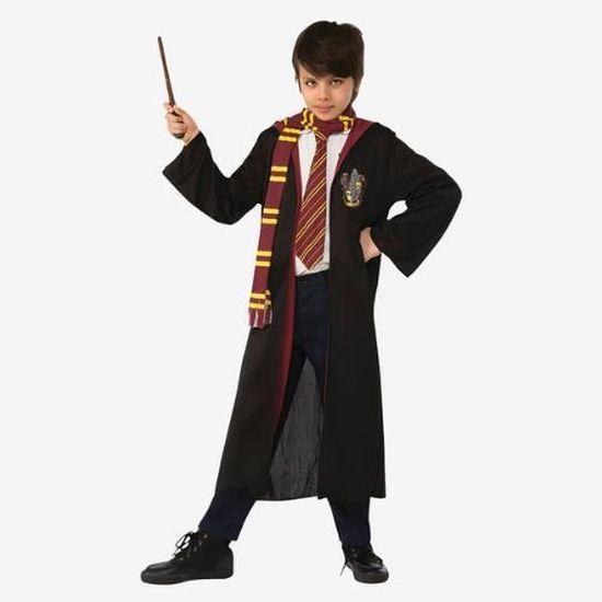Coffret Cadeau Deluxe Harry Potter Gryffondor - Cape, Cravate, Bonnet, Gants, Écharpe Et Baguette