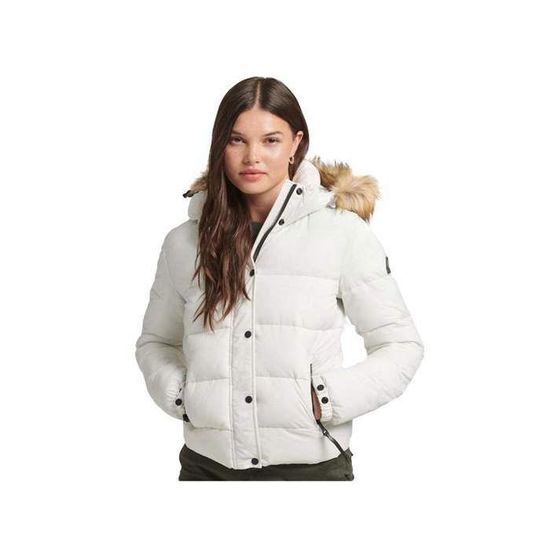 Doudoune Superdry Femme Classic winter Rouge Synthétique - Authentique  Vetement Superdry Femme