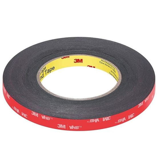 3M – Ruban adhésif double face VHB™ 5952F 3 m x 19 mm – Mousse acrylique noire – Résistance jusqu'à 149 °C – Pour surfaces peintes et plastiques - C78415