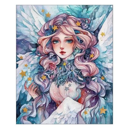 Awesocrafts Kit De Peinture Par Numéros, Fleurs Colorées, Motif Chouettes Blanches, Pour Adultes Et Enfants, 40,6 X 50,8 Cm Encadré Ou Non (hiboux, Encadré