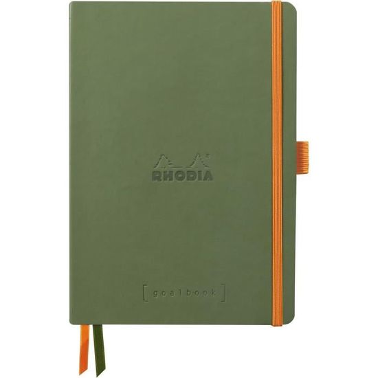 RHODIA 118778C - Carnet Rigide Bullet Journal Goalbook Saphir - A5 - Pointillés Dot - 240 pages