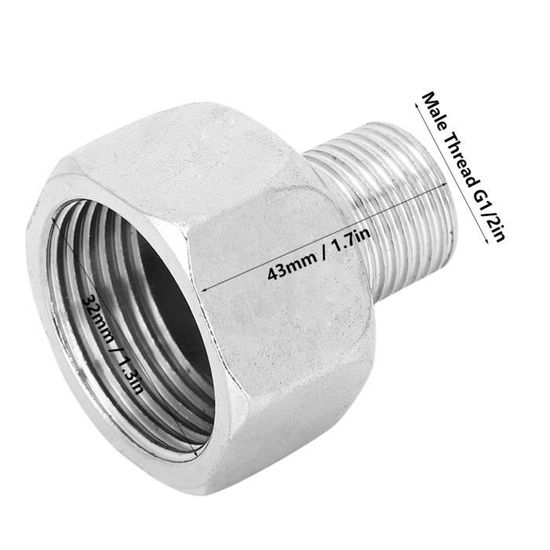 Lot De 3 Raccords Réducteurs En Acier Inoxydable 304 - 1-1/4" à 2-3/8" - Pour Tuyauterie Industrielle, Eau, Gaz, CVC Et Plomberie - 11