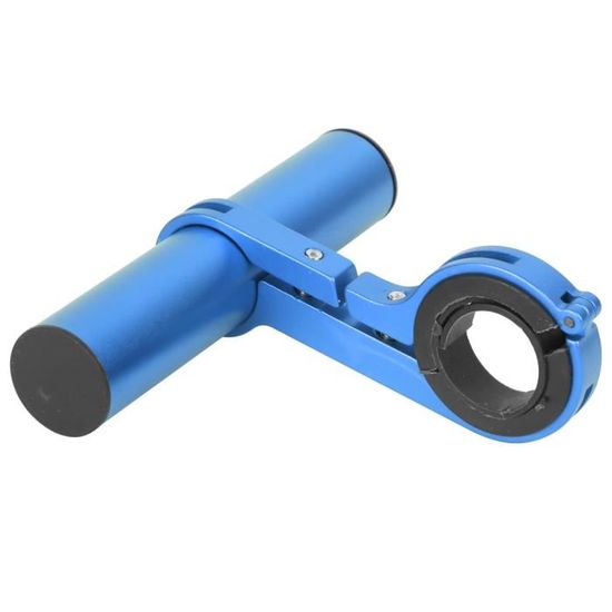 Rallonge Guidon Vélo En Fibre Carbone - Support Compteur Et Lampe 10cm Bleu