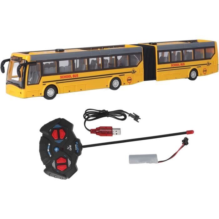 Autobus Telecomandato Scuolabus RC Scala 1:48 - Giocattolo Educativo Con Movimento A Tutto Tondo