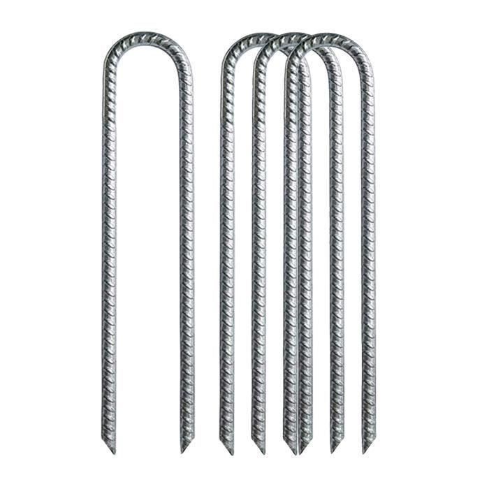 Kit d'ancrage au sol trampoline inoxydable 4 piquets acier et sangles