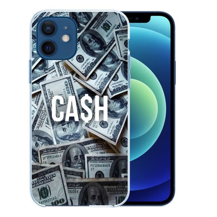 Coque pour iPhone 12 mini - Cash Dollars. Accessoire telephone