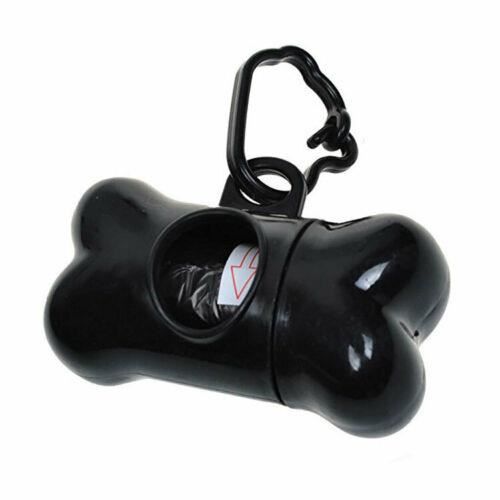 Distributeur de Sacs Ramasse Crottes Déjection Canine Chien Promenade Hygiène Coloris Noir