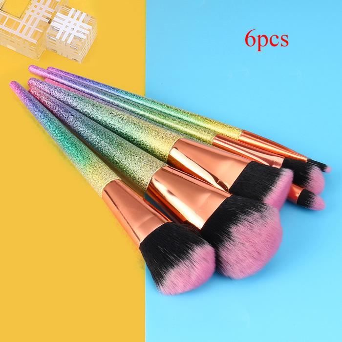 6 PCS Make Up Foundation Sourcils Eyeliner Blush Cosmetic Concealer Brosses YJL70703767_5462
