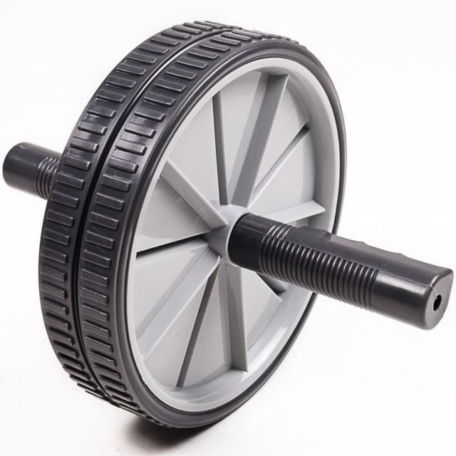 Kabalo abdominale exercice roue, roue de gym - gris - noir