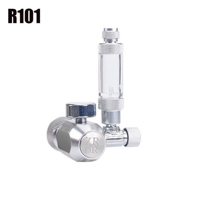 Aquarium,Régulateur de CO2 pour Aquarium ZRDR avec clapet anti retour compteur à bulles - Type R101-W21.8 EU piug