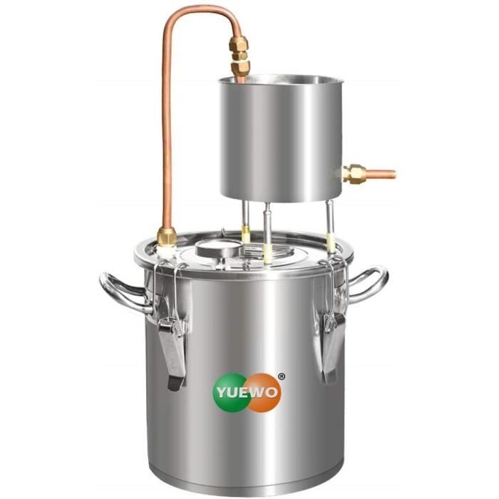 Moonshine Still Distillateur D'alcool Alambic Spiritueux Vinification D'alcool Chaudière Avec Thermomètre Pompe pour Whisky Brandy