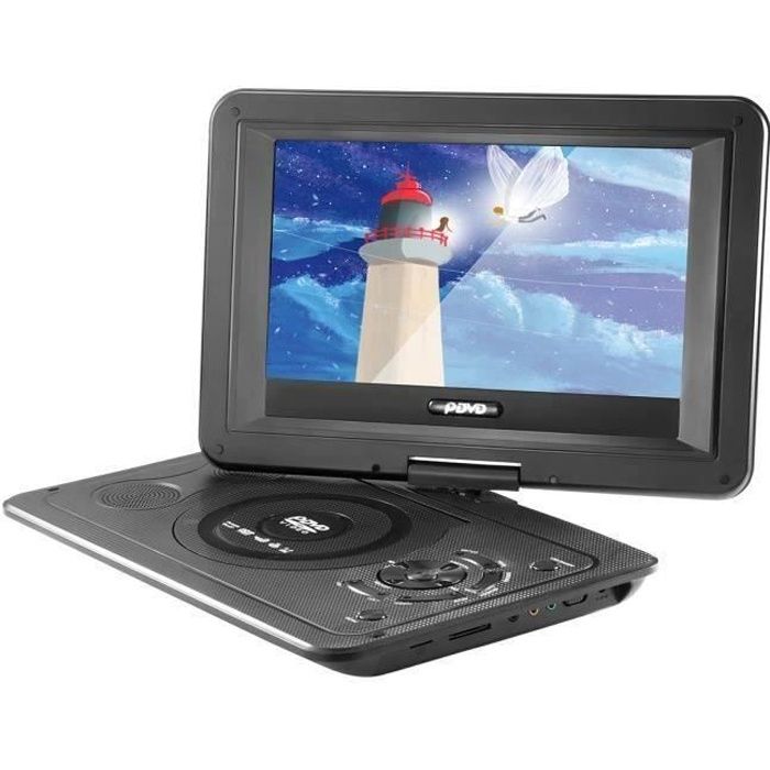 13.9 - Lecteur DVD Portable Rotatif HD Ecran LCD 16: 9 Résolution 800*480 Eu Plug