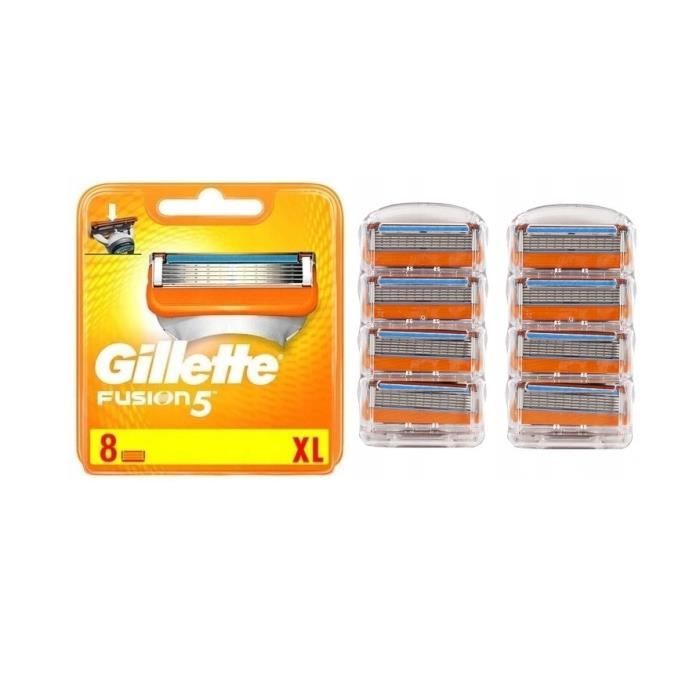 GILLETTE Lames Fusion Manuel - 8 pcs