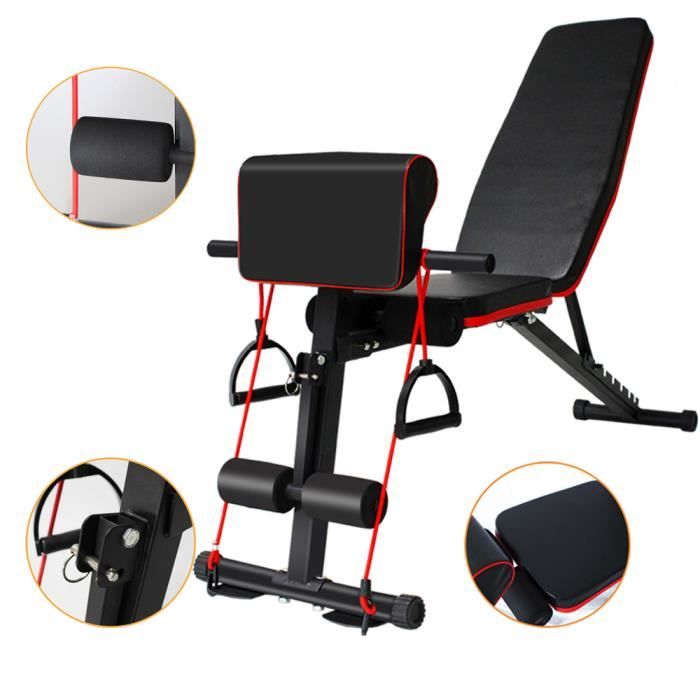 CIC ExerCIC e Banc d'haltères Chaise de fitness auxiliaire réglable multifonctionnelle