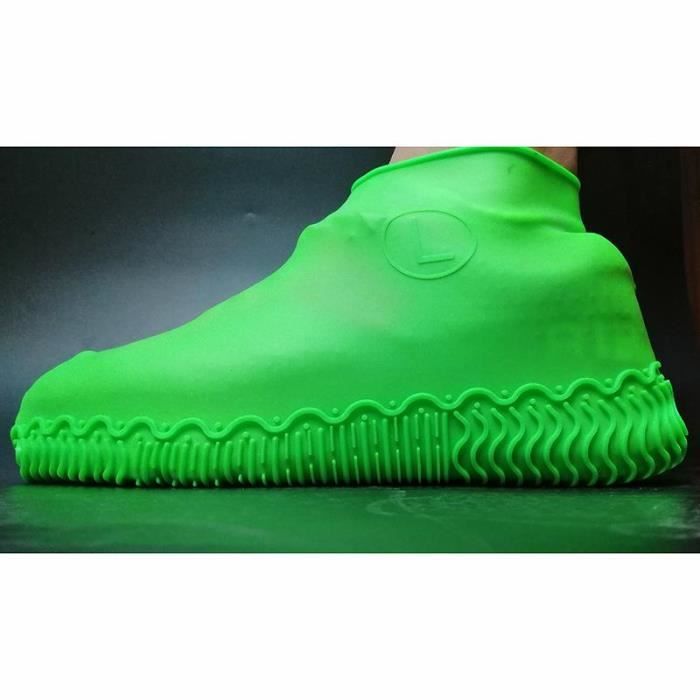 Chaussures,1 paire de couvre chaussures imperméables en Silicone, matériau unisexe, protection pour chaussures, bot - Type 08 - L