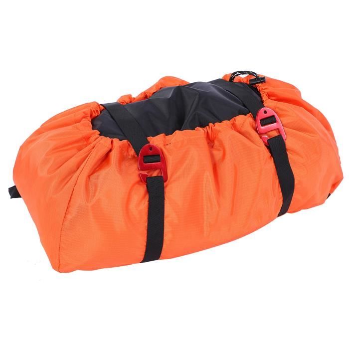 Dioche sac d'escalade Kit de corde d'escalade sac bandoulière pliable pour camping en plein air randonnée (orange)