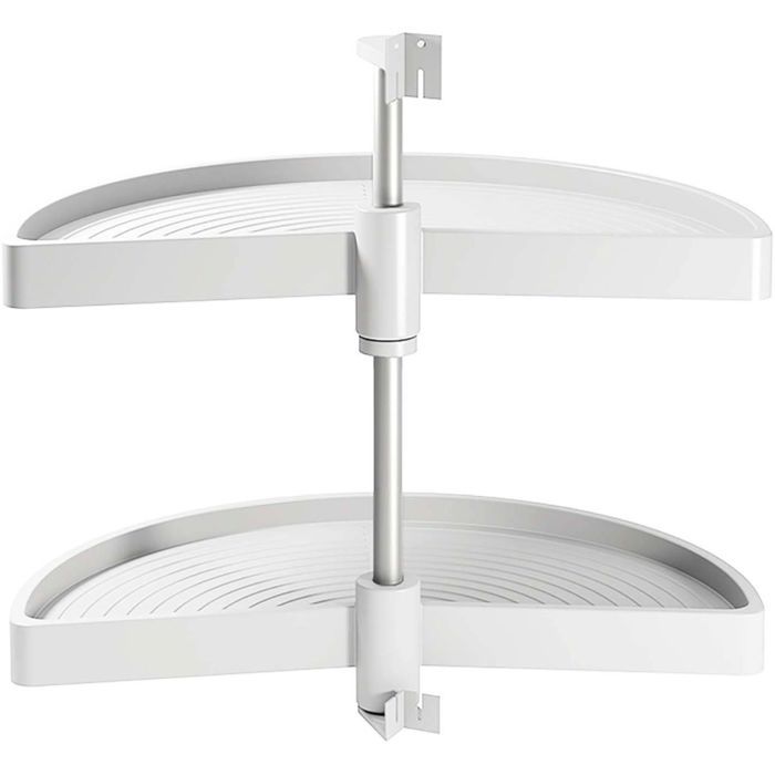 Jeu de plateaux Shelvo EMUCA 1-2 lune pour module 900 mm en plastique blanc - 8929315