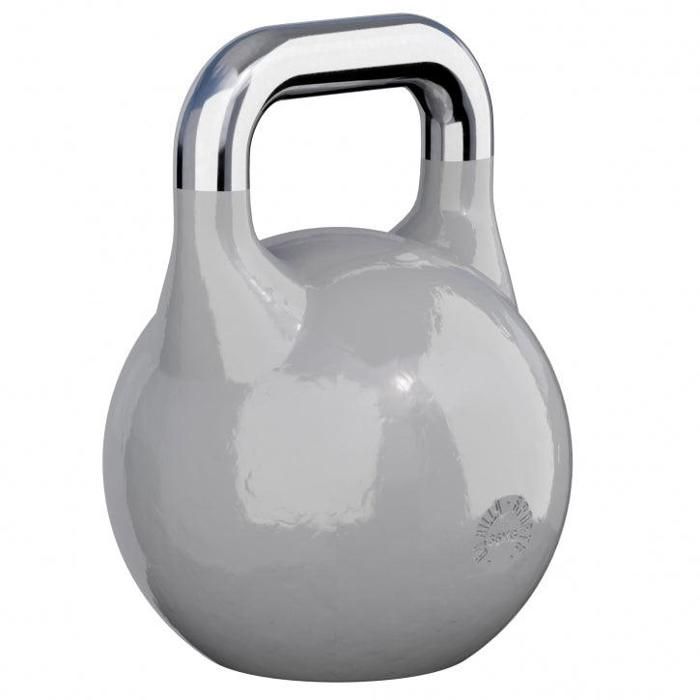 Gorilla Sports - Kettlebells de compétition - disponible de 8kg à 40kg Gris