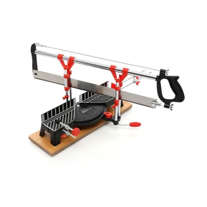 DCRAFT - Scie à onglet de précision pour bois - Longueur lame 550 mm - Largeur coupe 120 mm - Scie à main atelier bricolage